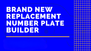 replacement number plates