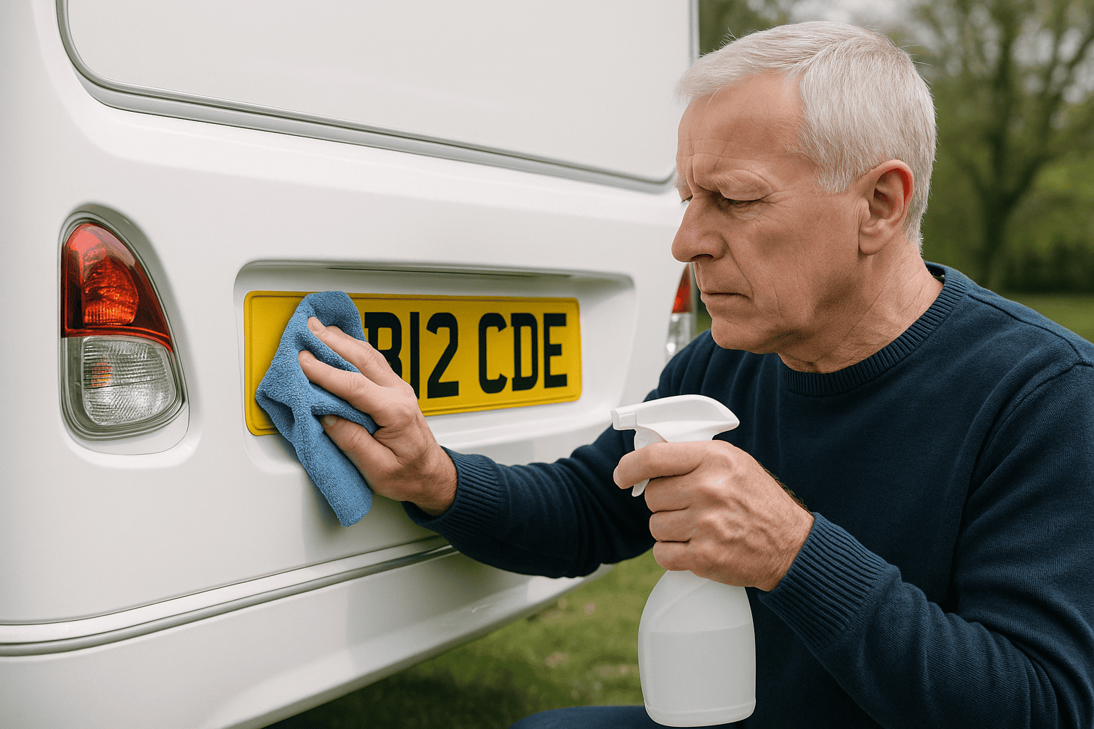 Keeping Caravan Number Plates Roadworthy