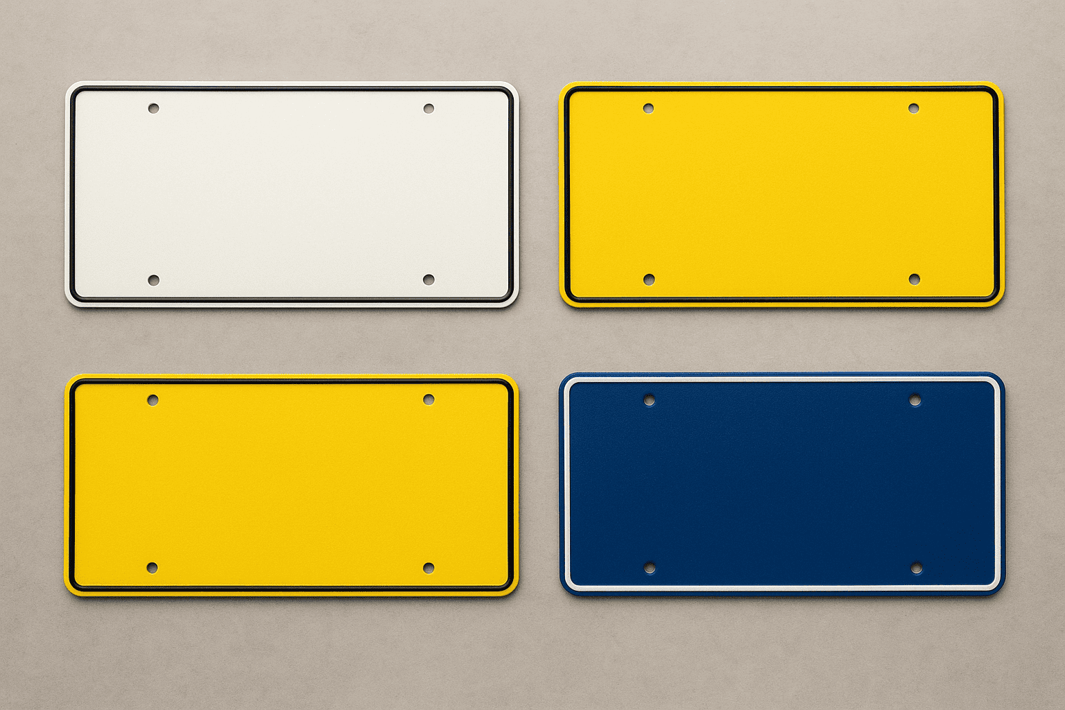make number plates