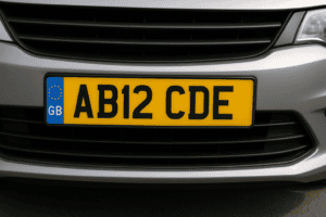UK law requires for legal number plates